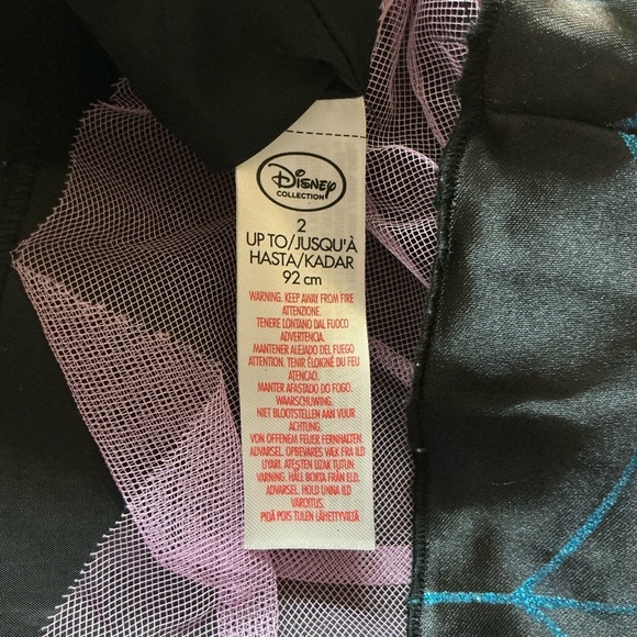 Disney Vanpirina Halloween Costume Pink and Black with Bat Wings Sz 2 - Picture 6 of 11